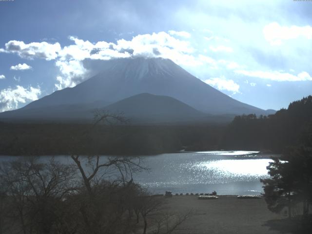 精進湖からの富士山