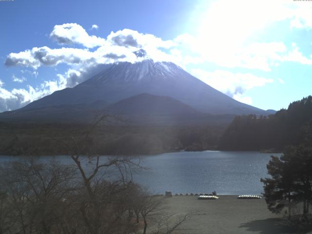 精進湖からの富士山