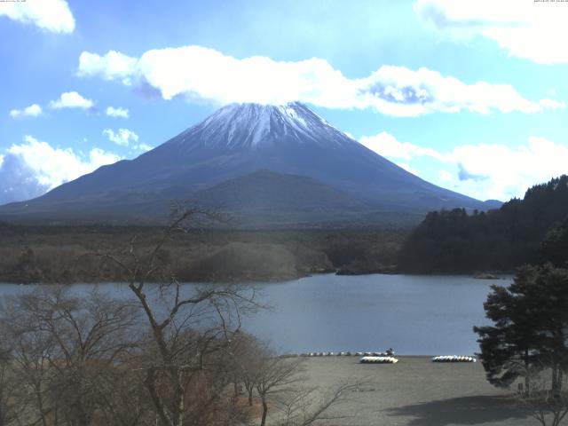 精進湖からの富士山