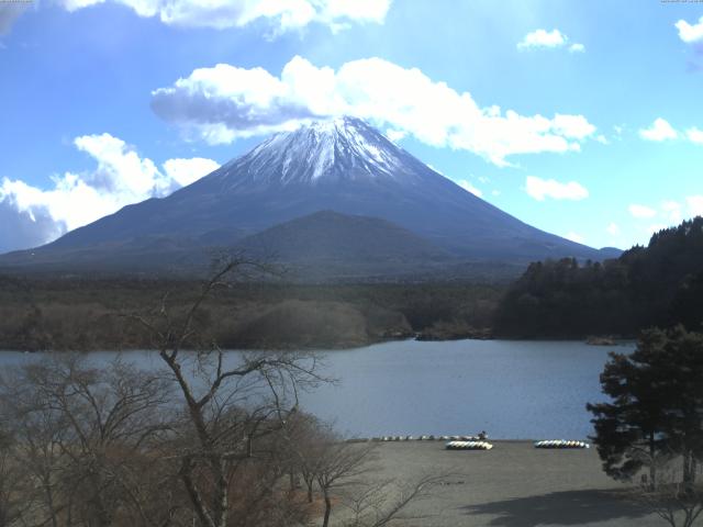 精進湖からの富士山