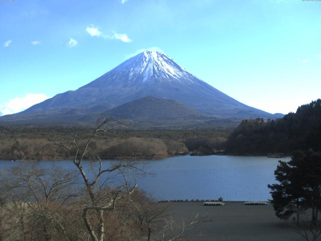 精進湖からの富士山