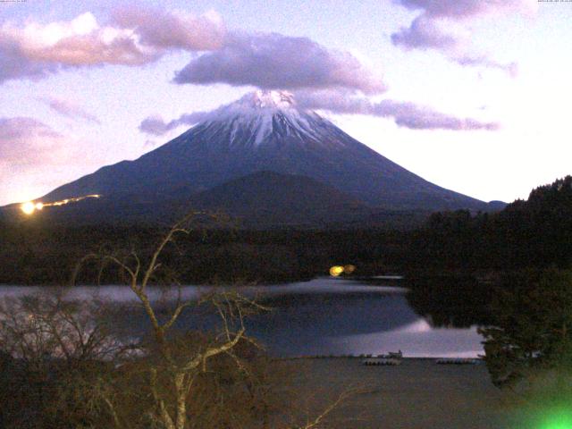 精進湖からの富士山