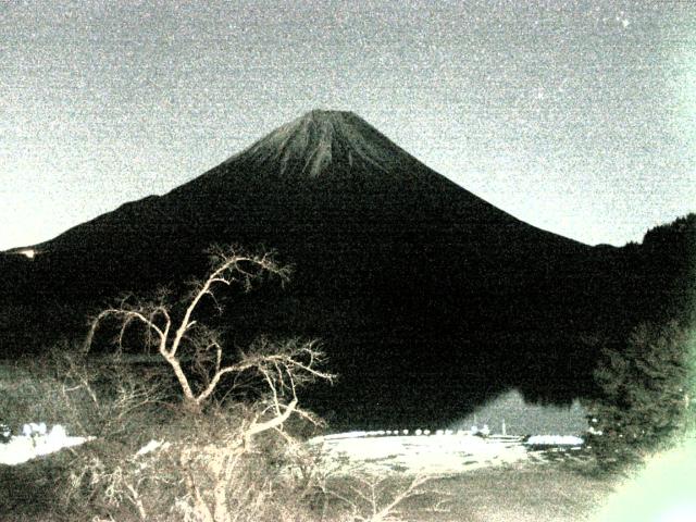 精進湖からの富士山