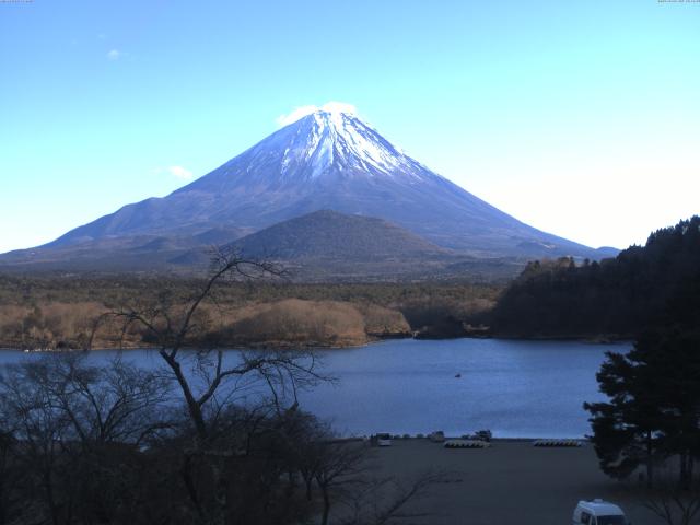 精進湖からの富士山