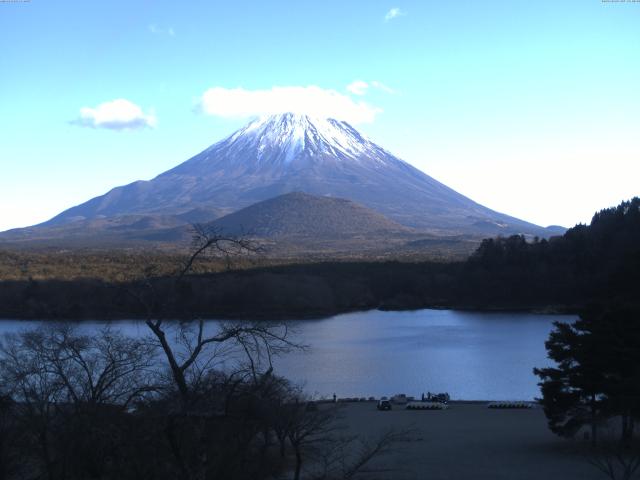 精進湖からの富士山