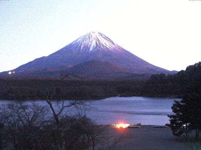 精進湖からの富士山