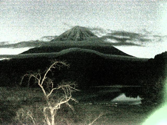 精進湖からの富士山