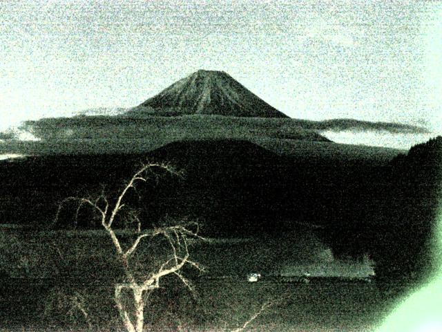 精進湖からの富士山