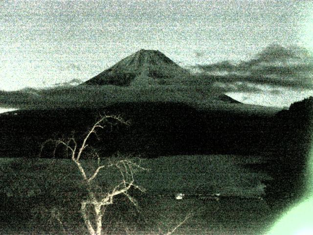 精進湖からの富士山