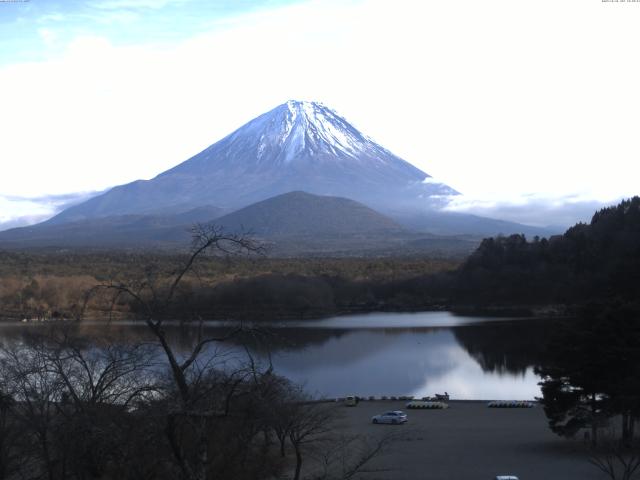 精進湖からの富士山