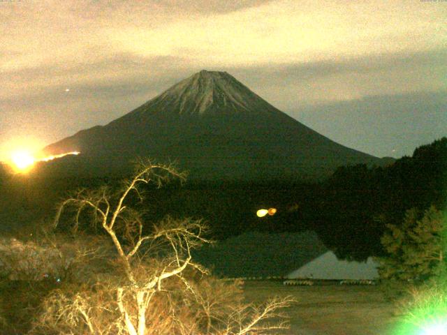 精進湖からの富士山