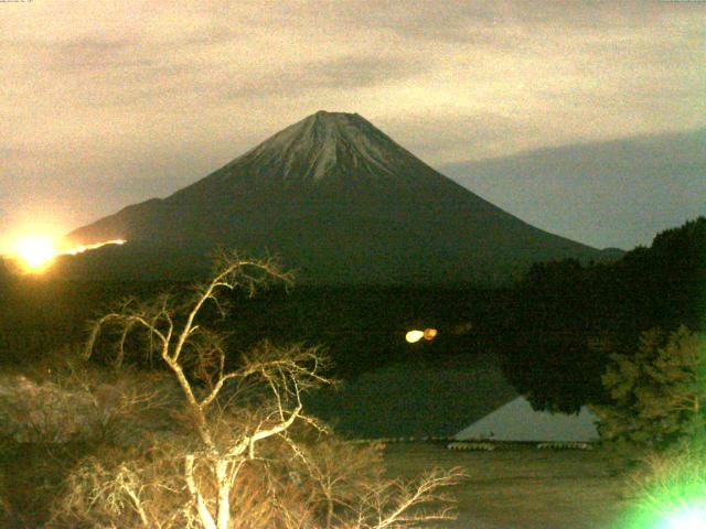 精進湖からの富士山