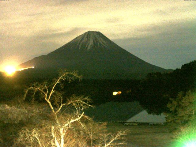 精進湖からの富士山