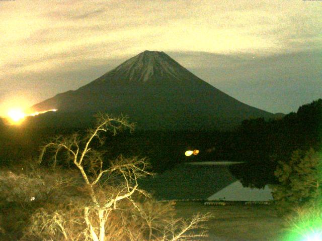 精進湖からの富士山