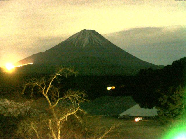 精進湖からの富士山