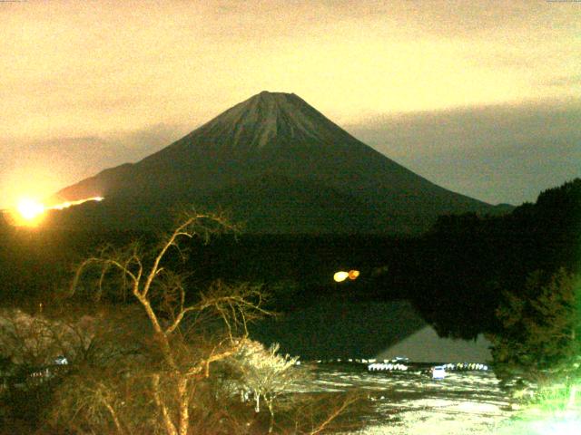 精進湖からの富士山