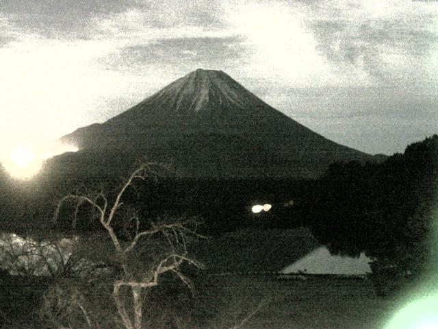 精進湖からの富士山