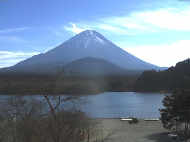 精進湖からの富士山