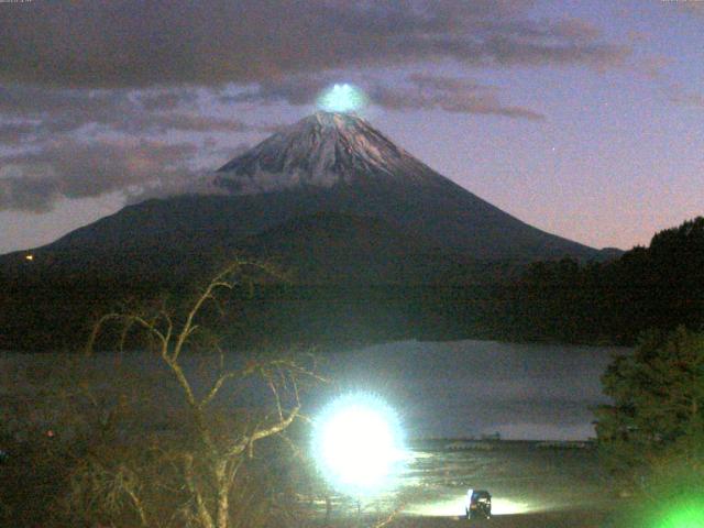 精進湖からの富士山