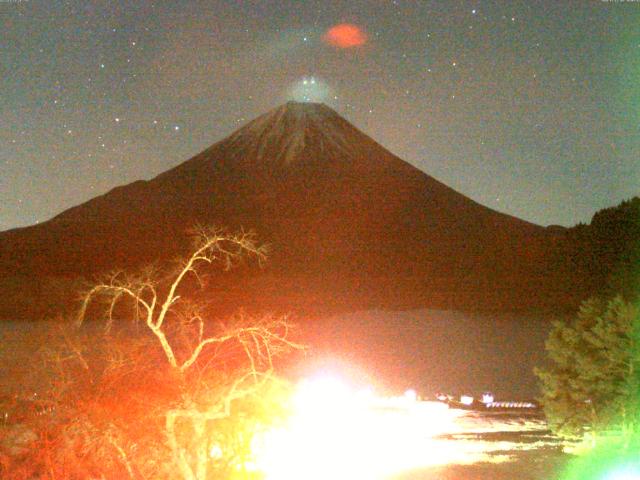 精進湖からの富士山