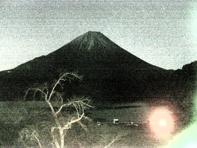 精進湖からの富士山