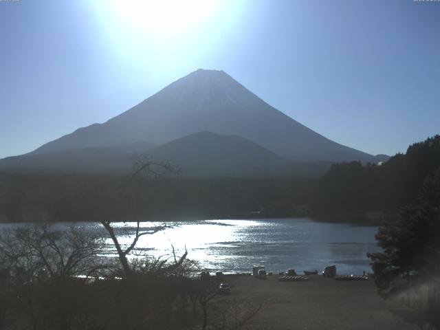 精進湖からの富士山