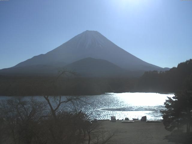 精進湖からの富士山