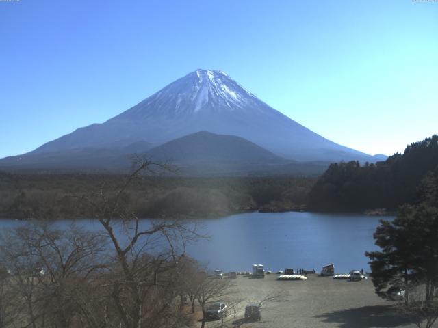 精進湖からの富士山