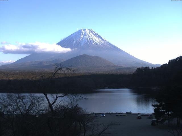 精進湖からの富士山