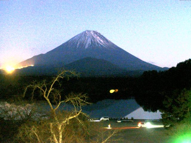 精進湖からの富士山