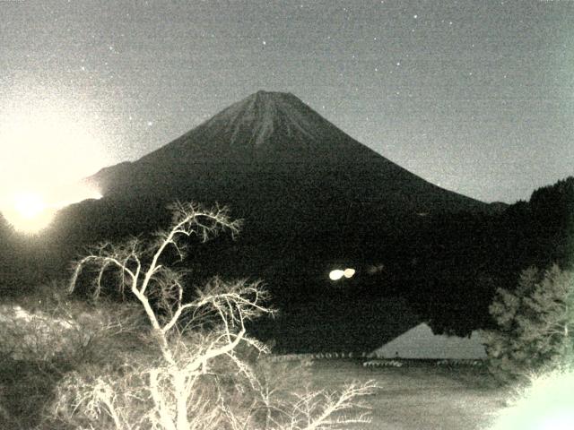 精進湖からの富士山