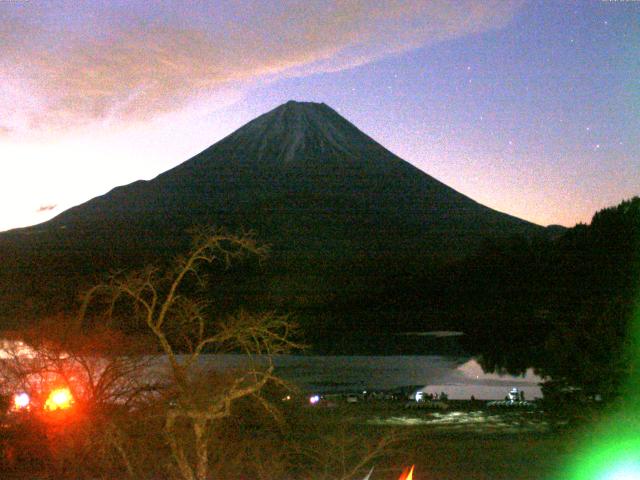 精進湖からの富士山