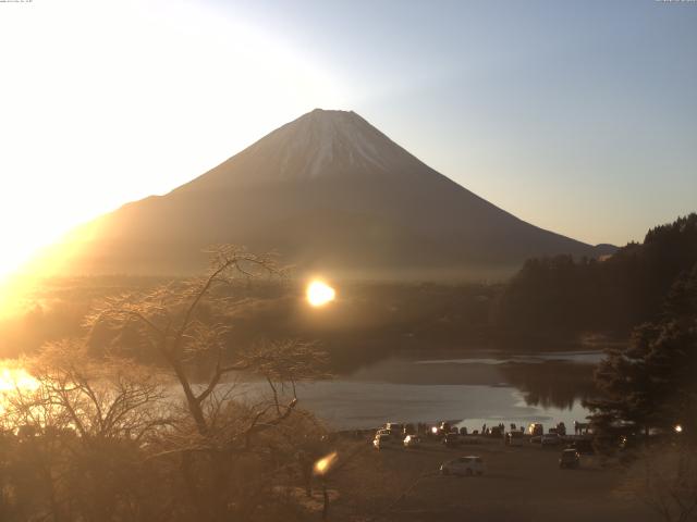 精進湖からの富士山