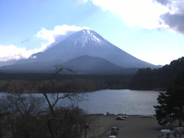 精進湖からの富士山