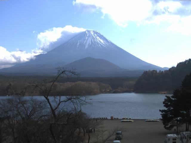 精進湖からの富士山