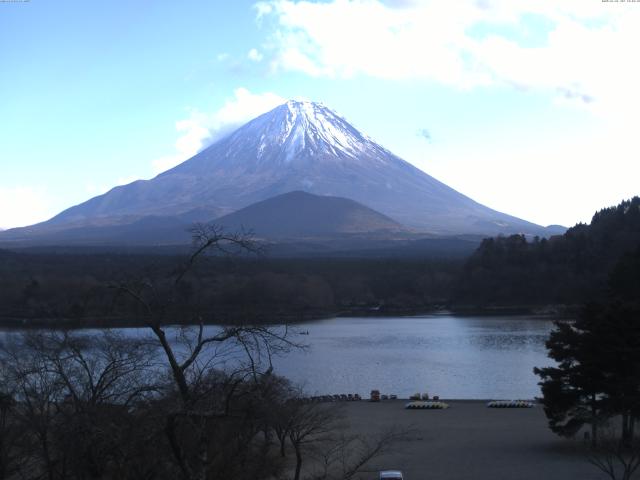 精進湖からの富士山