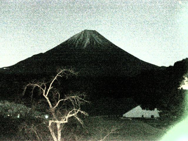 精進湖からの富士山