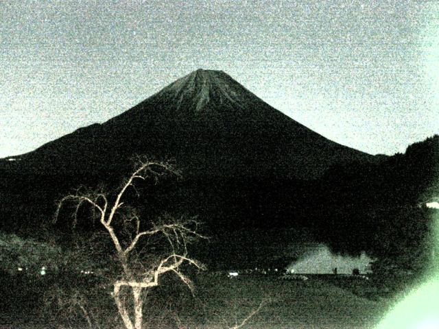 精進湖からの富士山