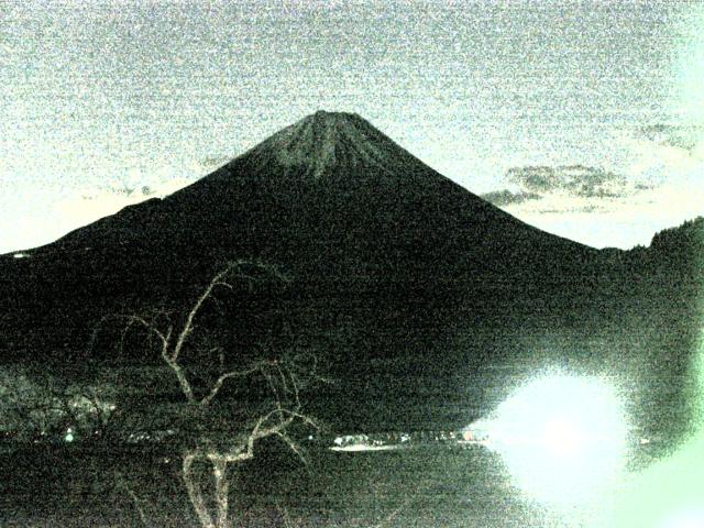 精進湖からの富士山