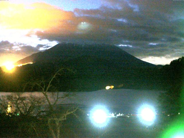 精進湖からの富士山