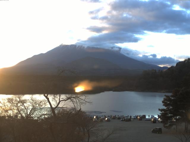 精進湖からの富士山