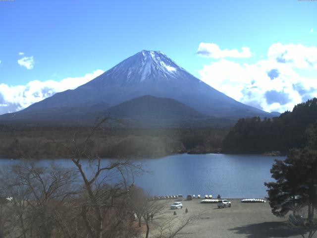 精進湖からの富士山