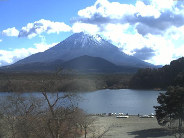 精進湖からの富士山