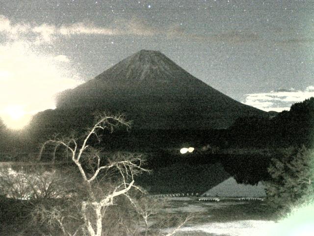 精進湖からの富士山