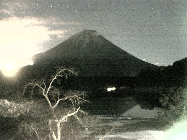 精進湖からの富士山