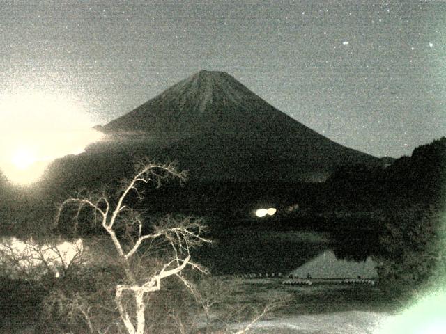 精進湖からの富士山