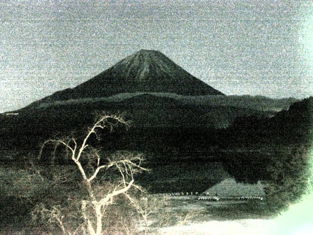 精進湖からの富士山