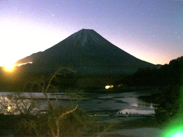 精進湖からの富士山