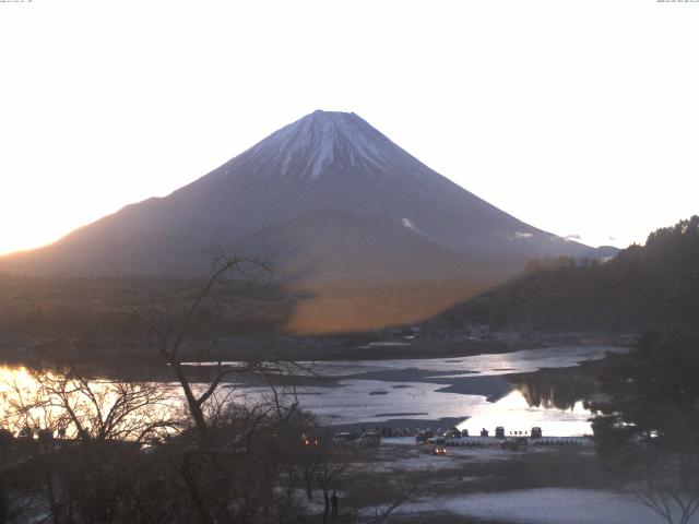 精進湖からの富士山