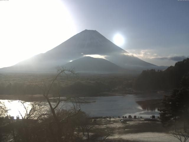 精進湖からの富士山